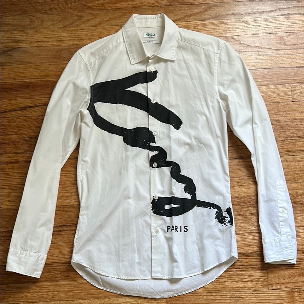 White Kenzo Paris Men's Shirt